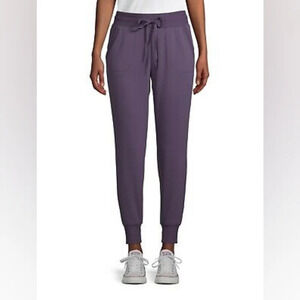 Athletic Works purple joggers cuffed 2  pants large 12/14 pre owned